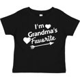thumbnail image 3 of Inktastic I'm Grandma's Favorite with Arrow and Hearts Boys or Girls Toddler T-Shirt, 3 of 5