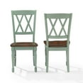 thumbnail image 3 of Pemberley Row Wood Distressed Teal Dining Chair Traditional 39" Unassembled, 3 of 9