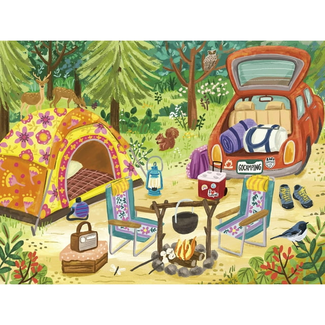 Rompecabezas Ceaco Olivia Gibbs Go Camping 500 piezas