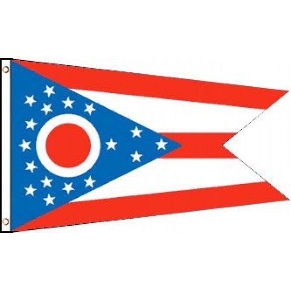 Drapeau en Polyester Ohio