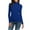 Blue, variant on Women Casual Solid Long Sleeve Turtleneck Blouse Tops Slim Fit Stretchy Layer Tee Shirts