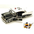 thumbnail image 1 of Diecast Car & Mechanic Set Package - 1956 Chevy Bel Air Highway Patrol Car, Black & White - Jada Toys Heat 96390 - 1/24 scale Diecast Model Toy Car w/Mechanic Set, 1 of 3