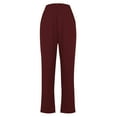 thumbnail image 4 of ManxiVoo Women Lightweight Soft Yoga Pants for Versatile Comfort in Casual Lounge and Sleepwear Style M Size Red, 4 of 5