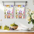 thumbnail image 3 of Spring Floral Kitchen Towels Set of 2, Watercolor Gnomes Flowers Butterflies Yellow Absorbent Dish Towels for Kitchen, Microfiber Hand Towel, Quick Drying Tea Towel for Cleaning Decorative Dishcloths, 3 of 7