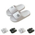 thumbnail image 5 of Xfvqtps Shower Shoes for Mens and Womens Couples Slide Cute Bear Thick Sole Quick Drying Lightweight Non Slip Open Toe Solid Color Indoor Beach EVA Slipper Gray, 5 of 5