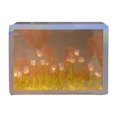 thumbnail image 1 of DIY Lámpara de tulipán Rectángulo Tulipán Luz de noche para la decoración del dormitorio del hogar (Púrpura), 1 of 8
