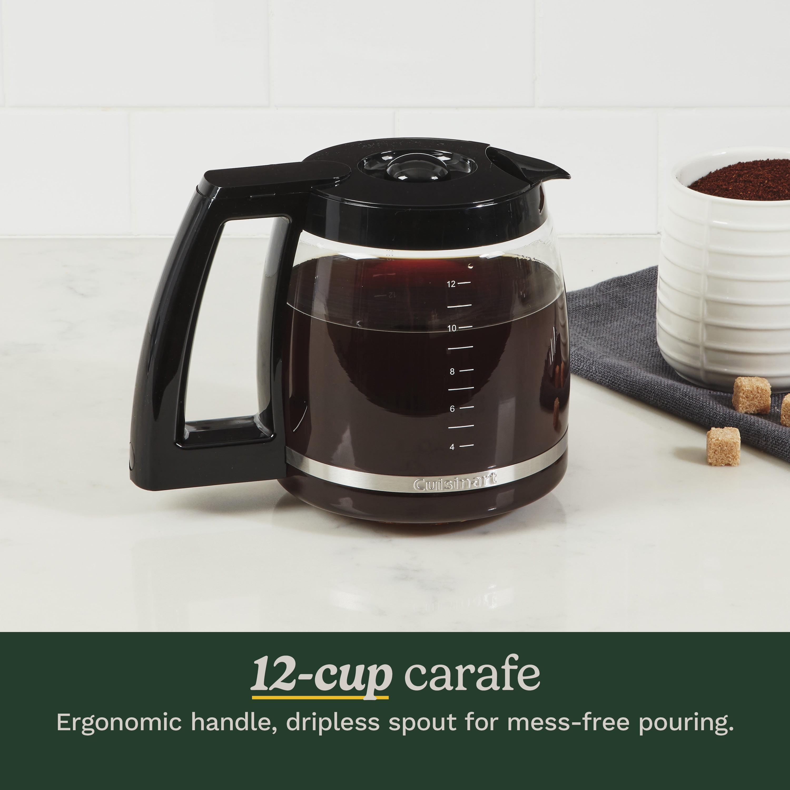 Cuisinart Brew Central Cafetière programmable 12 tasses en acier inoxydable avec carafe