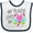White and Navy, variant on Inktastic My Auntie Loves Me- Cute Dragonfly Boys or Girls Baby Bib