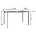 thumbnail image 4 of vidaXL 5 Piece Outdoor Dining Set Poly Rattan and Acacia Wood Black, 4 of 5