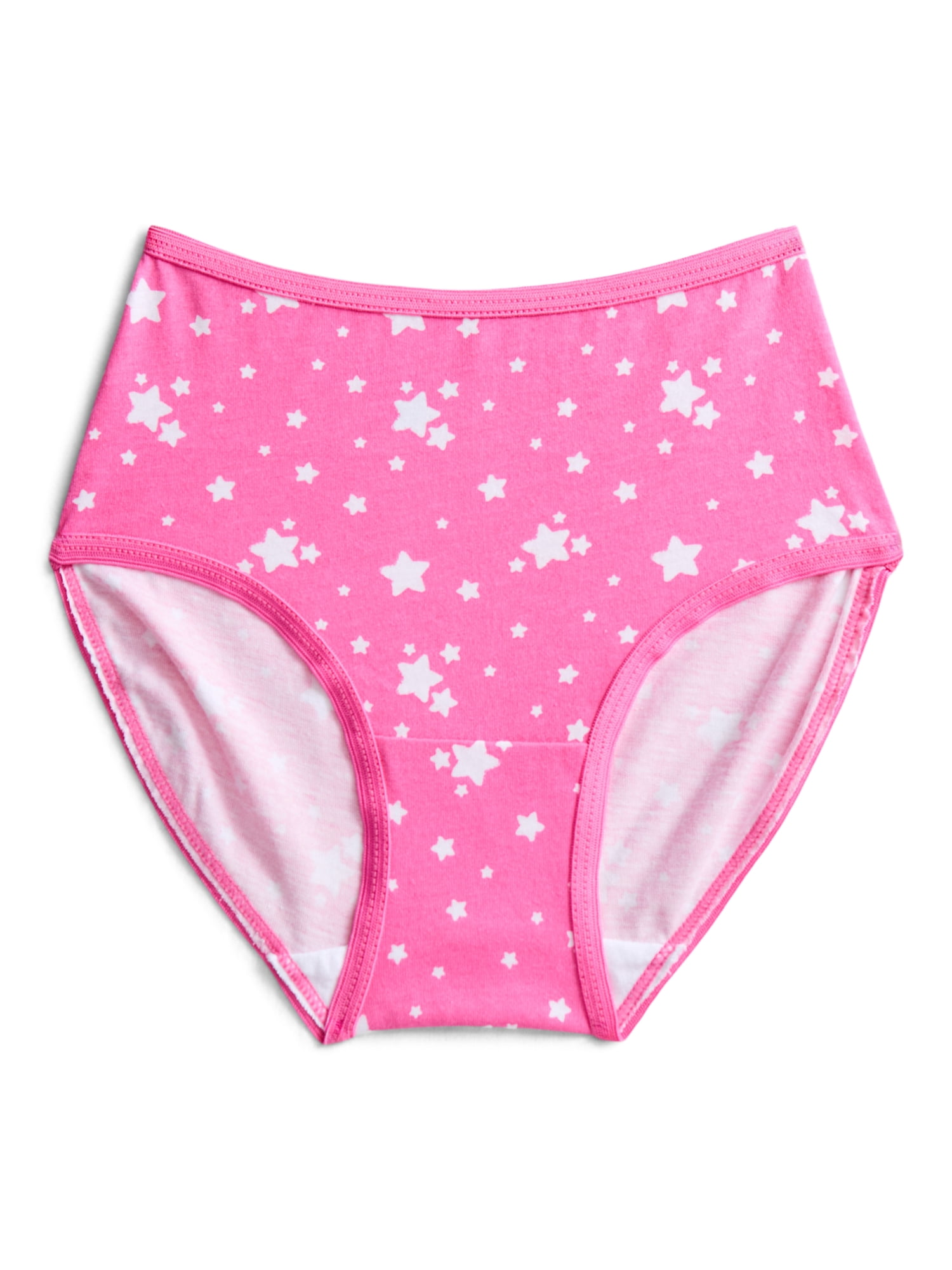 Wonder Nation Girls Underwear Cotton Briefs, 5-Pack, Sizes 4-18
