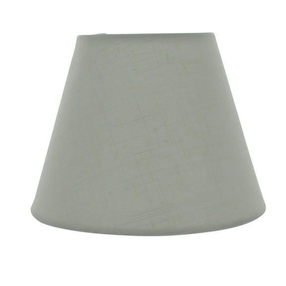 White Linen English Barrel 6 Inch Chandelier Shades