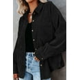 thumbnail image 6 of KISSMODA Women's Button Down Blouses Flannel Shacket Jacket Long Sleeve Corduroy ShirtsBlouses Casual Oversized Boyfriend Outwear, 6 of 8