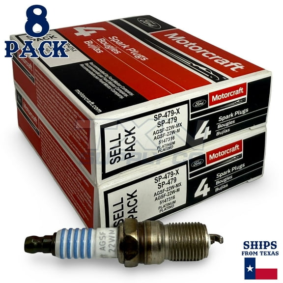 Motorcraft SP479 Spark Plug AGSF22WM - 8-PACK