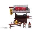 thumbnail image 4 of Bunblic 1/64 Ramen Shop Model Set Crafts Tiny Ornament Realistic High Precision Miniature Scene for Layout Sand Table Micro Landscape style B, 4 of 8