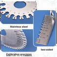 8Pieces Wire Gauge Measuring Tool, Metal Gauge Thickness Tool, Sheet