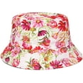 thumbnail image 6 of CoCopeaunts Reversible Bucket Hat Women's Summer Cotton Comfort Quick Dry Beach Cap Floral Double Sided Wear Fisherman Hat, 6 of 8