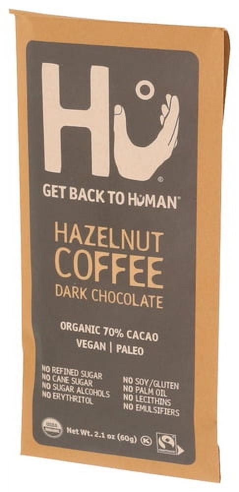 (Pack of 12) HU Hazelnut Coffee Dark Chocolate Bar, 2.1 oz