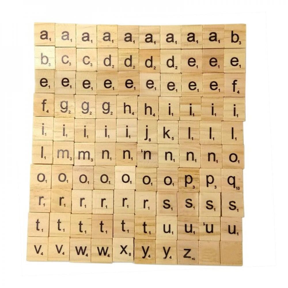 100Pcs Colorful Home Decoration Wood Wooden Letter Alphabet Word Free Standing