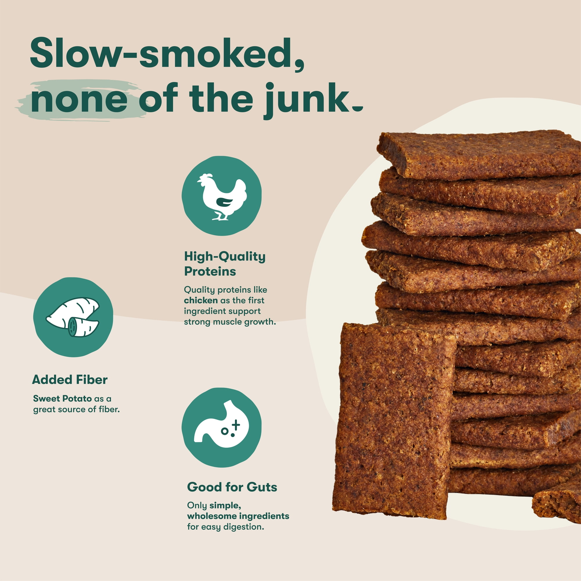 (6 pack) Jinx All Natural Slow-Smoked Chicken & Sweet Potato Flavor Jerky Tenders for Dogs, 5 oz Bag&nbsp;