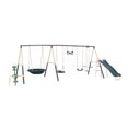 thumbnail image 1 of XDP Recreation Deerfield Playground Swing Set, Super Disc, Slide, Glider, See-Saw, & Swing, 1 of 8