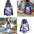 thumbnail image 7 of Yuyamidu Purple Axolotl Kids School Backpack Set, 17 Inch 4 Piece Flap Backpack with Lunch Bag, Pencil Case and Water Bottle Holder, Large Capacity Bookbag for Classroom and Campus Use, 7 of 7