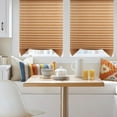 thumbnail image 3 of Gyuzh Cordless Light Filtering Mini Blind , Semi-shade Curtains, Paper Fabric, Brown, 35" x 70", 3 of 6