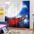 thumbnail image 2 of Cortinas de ventana con aislamiento opaco Sunnimix Cortina plisada de navidad, 2 of 5