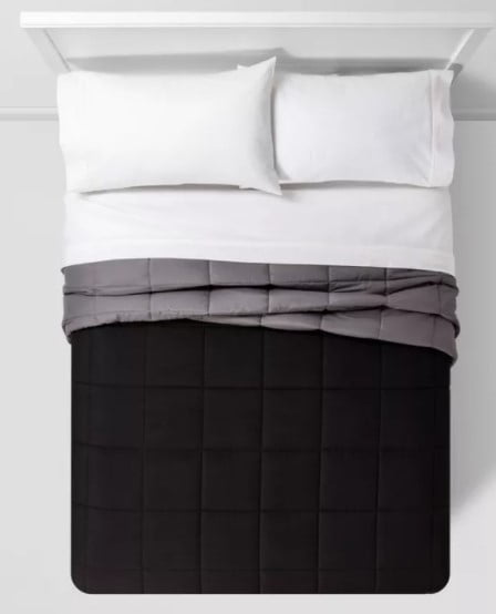 Tan Medallion Dorm Bed Twin XL *NEW* Room Essentials Reversible Comforter Blue 
