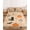 Brown, Terracotta Orange, Woodgrain, variant on Cal.King Size Fitted Sheet Set - Cream Halloween 3 Piece Bedding Sets 16" Deep Pocket Fitted Sheet with 2 Pillowcases, Funny Ghost Black CAt Pumpkins Spi-der Brushed Microfiber Hotel Bed Sheets