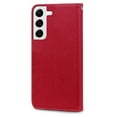 thumbnail image 3 of Wallet Case for Samsung Galaxy S21 with Wrist Strap Kickstand Magnetic Card Slots Phone Cover for Samsung Galaxy S21 (6.2 Inch),Red, 3 of 7