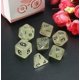 thumbnail image 3 of Juego de dados luminosos para mazmorras, Mini juego de dados multifacetados DE CARA poliédrica, juego de mesa para mazmorras, DND, RPG para MTG, 4 colores, 7psc/set, 3 of 4