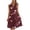 #057-Wine, variant on TaTaai Women Summer Random Print V-Neck Sleeveless Button Front Long Beach Dress Soft Breathable Casual Lightweight for Spring Summer Daily Vacation Outfit Gift