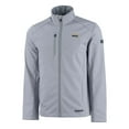 thumbnail image 2 of Men's Cutter & Buck  Gray Northern Arizona Lumberjacks Evoke Eco Softshell Recycled Full-Zip Jacket, 2 of 3