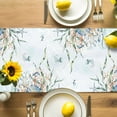 thumbnail image 6 of Ocean Beach Sea Spray Sunset Table Runner 13x36in Non-Slip Cotton Linen Table Runners, Summer Vacation Blue Sky Dresser Scarves TableRunner for Dinner Kitchen Dining Wedding Party, 6 of 9