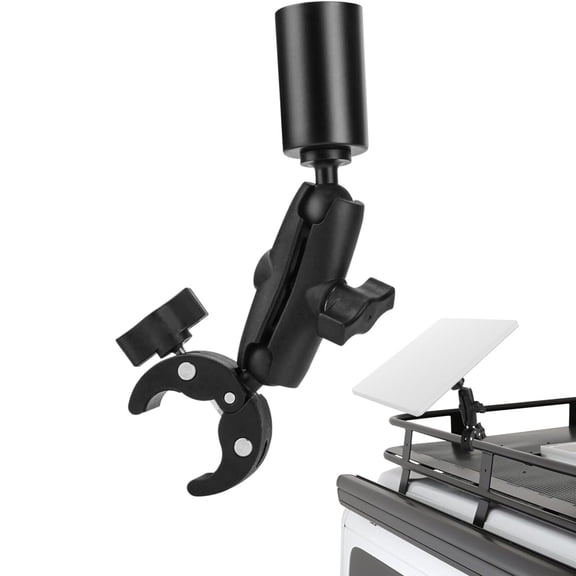 RV Pole Clamp Mount for Starlink Mini 2024 Old Version, 360° Adjustable Aluminum Bracket Kit for RV Ladder, Roof Rack, Rail Installation