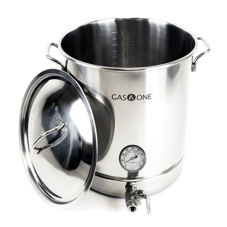 GasOne 10 Gallon Brew Pot Stainless Steel Home-brew kit 40 Quart [TRI PLY]