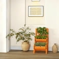 thumbnail image 2 of Gymax 2-Tier Wooden Raised Garden Bed Container w/2 Cylindrical Planter Boxes & Trellis, 2 of 10
