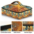 thumbnail image 2 of Iauyy Casserole Carrier for Hot Food Insulated Casserole Travel Carry Bag with Lid Food Warmer Bag for Party/Picnic,Blue-colored Bubbles, 2 of 7