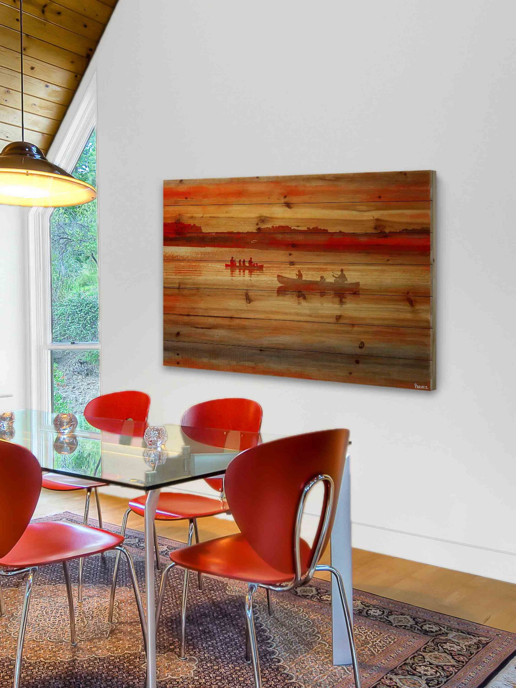Parvez Taj Lake Lavielle Pinewood Wall Art, 20" x 30"