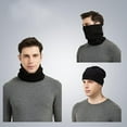 thumbnail image 5 of Calentador de cuello Invierno Termo Bufanda multifuncional Bufanda de tubo con cordón Calentador de cuello Calentador de cuello con forro deportivo Hombres Mujeres Bufanda de cuello para motocicleta, 5 of 5
