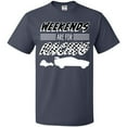 thumbnail image 3 of Inktastic Weekends Are for Racing Race Car Silhouette and Racing Flag T-Shirt, 3 of 5