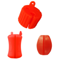thumbnail image 1 of Caña Pescar Silicona Fija Clip Poste Portátil Mini Herramientas Pesca () Naranja, 1 of 9