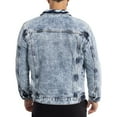 thumbnail image 2 of X RAY Jeans Mens Denim Jacket, Acid Blue, S, 2 of 10