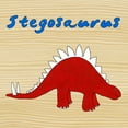 thumbnail image 2 of Meagher, Megan 20x20 White Modern Wood Framed Museum Art Print Titled - Stegosaurus, 2 of 4