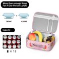 thumbnail image 5 of Strawberry Cute Lunch Bag for School Reusable Thermal Lunch Carrier for Women Men Meal Containers with Exterior & Interior Pockets Collection, 5 of 6