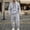 22o-Light Gray, variant on Mens Sweatsuit 2 Piece Lounge Sets Zip Up Hoodie And Wide Leg Sweatpants Baggy Waffle Track Suits Athletic Sweat Set Fleece Big and Tall
