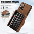 thumbnail image 3 of Phone Case for Samsung Galaxy S20 FE 5G/S20 Fan Edition Wallet Cover with Tempered Glass Screen Protector Wrist Crossbody Strap Card Holder Stand S 20 EF UW S20FE5G S20FE 20S S2O 4G G5 Women Brown, 3 of 7