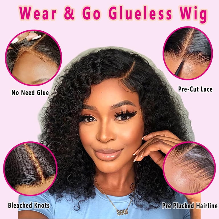 Wear and Go Glueless Wigs Human Hair Pre Plucked Deep Wave  display picture 3