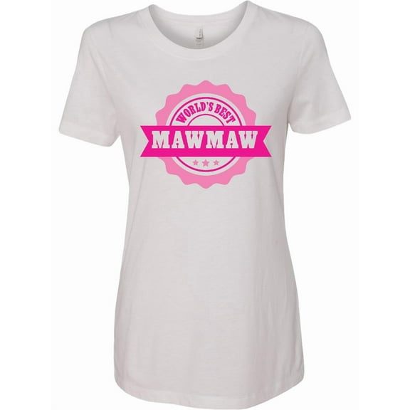 Inktastic Grandparents Day Worlds Best Mawmaw Women's T-Shirt