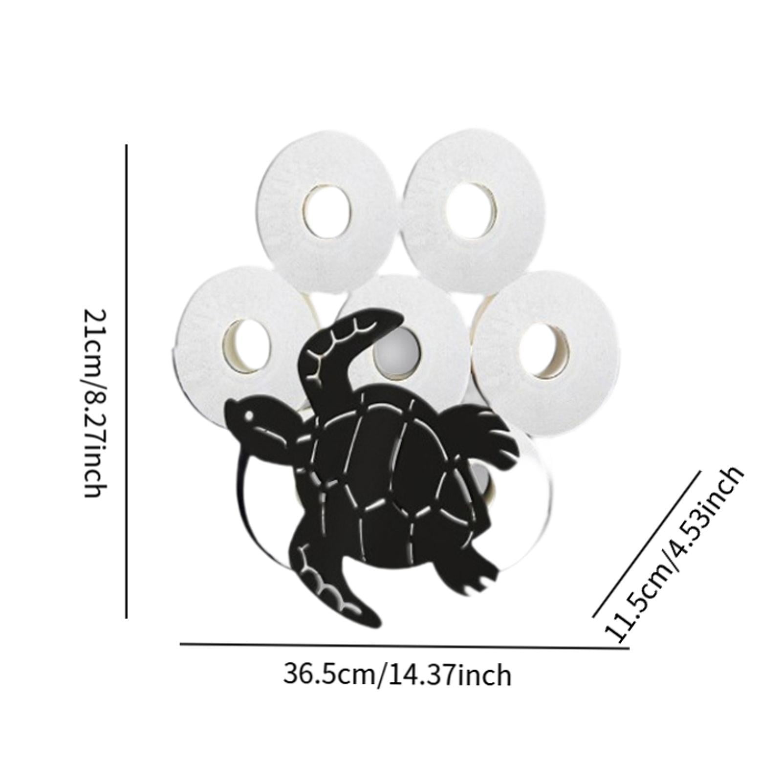 Fiocias Creative Toilet Paper Holder Animal Design Iron Wall Mount Tissue Organizer Rack